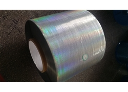 Jumbo silver holographic tear tape