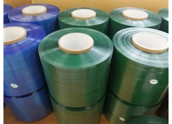 Jumbo roll blue&green line tear tape